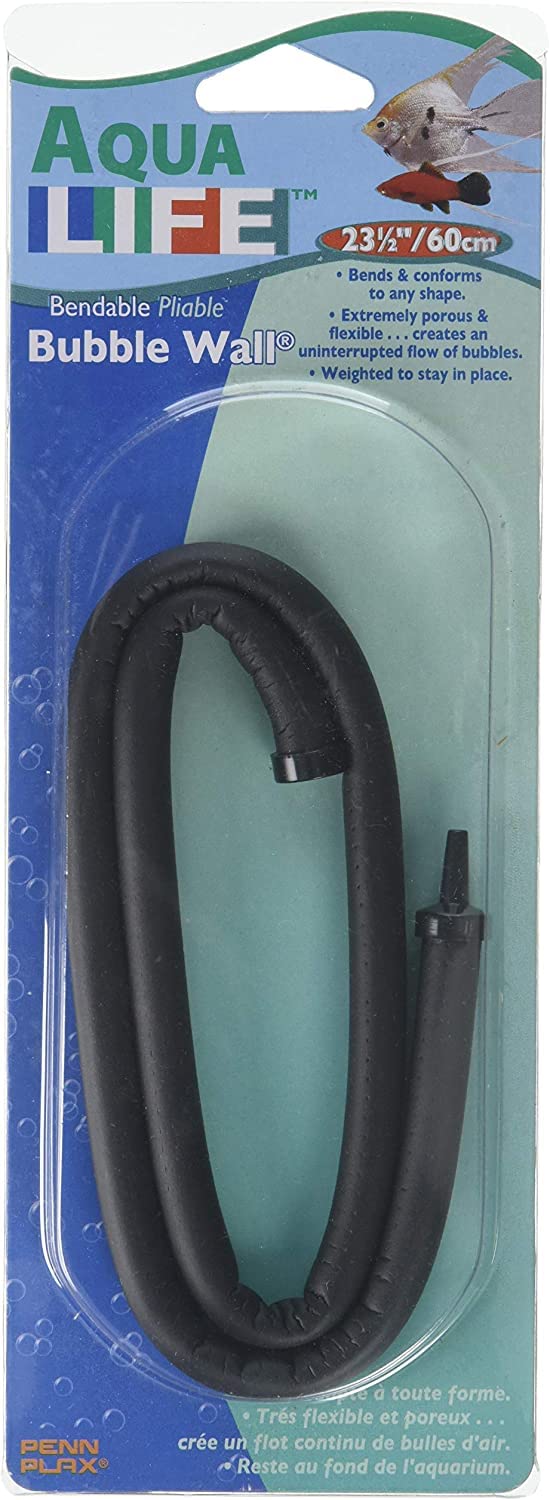 Penn-Plax Aqua Life Bendable Aquarium Bubble Wall – Flexible Air Diffuser and Bubbler for Fish Tanks – 23.5” Length