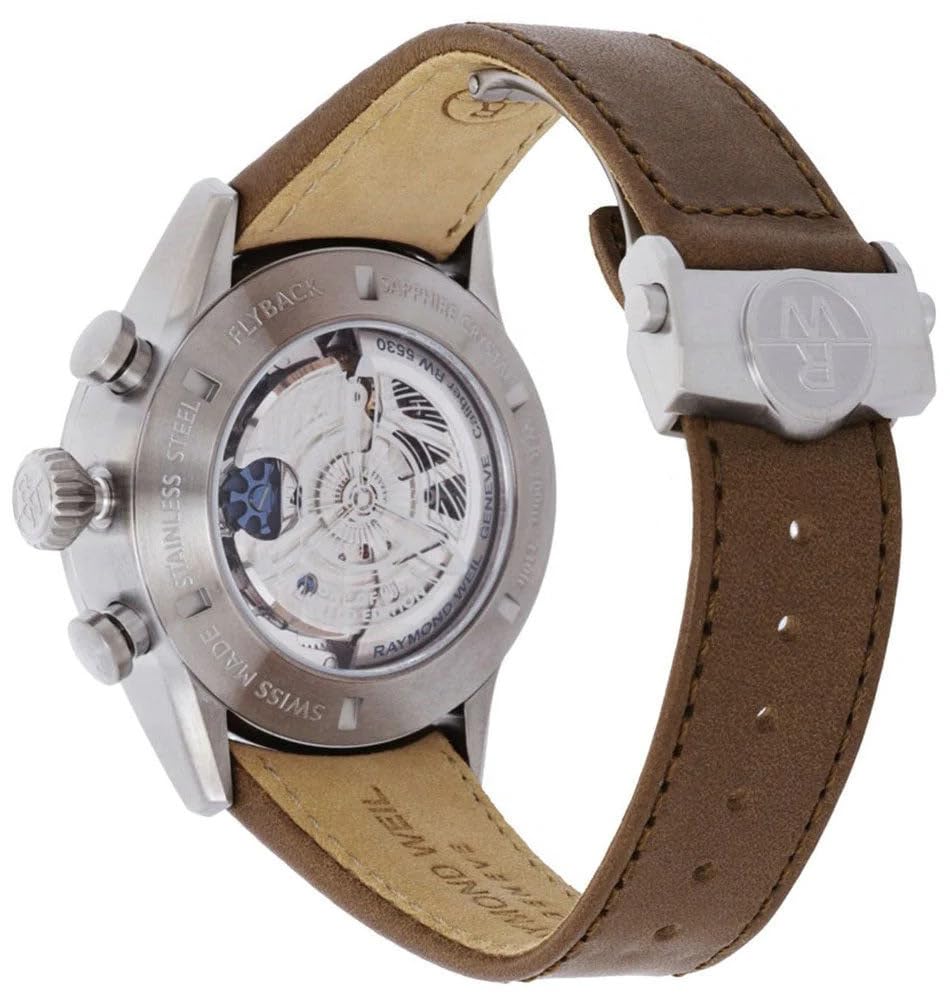 Raymond Weil Męski chronograf automatyczny zegarek Freelancer Swiss Made