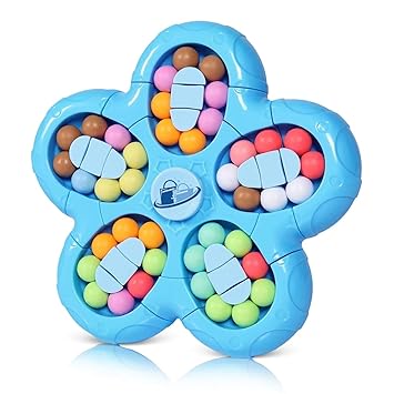 Jambuwala Enterprise® Magic Bean Toy, Rotating Magic Bean Fidget Toys 2-in-1, Magic Ball Brain Teaser Game, Gift for Kids Boys Girls, Magic Cube Toy for Kids Puzzle Educational Toys for 3+ Multi-color - image, photos