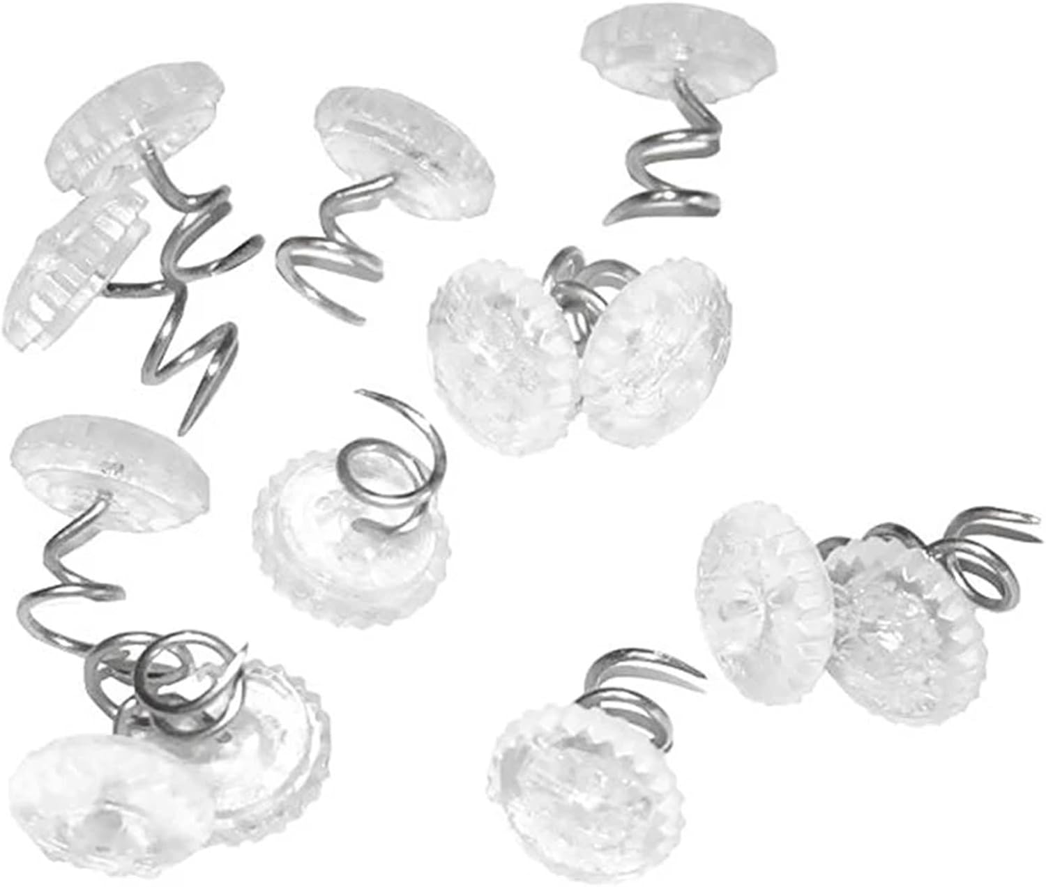 Upholstery Pins 300pcs Clear Fabric Twist Pins Couch Chair Car Sofa Headliner Repair Loose Drapery Craft DIY Locating with Box for Upholstery