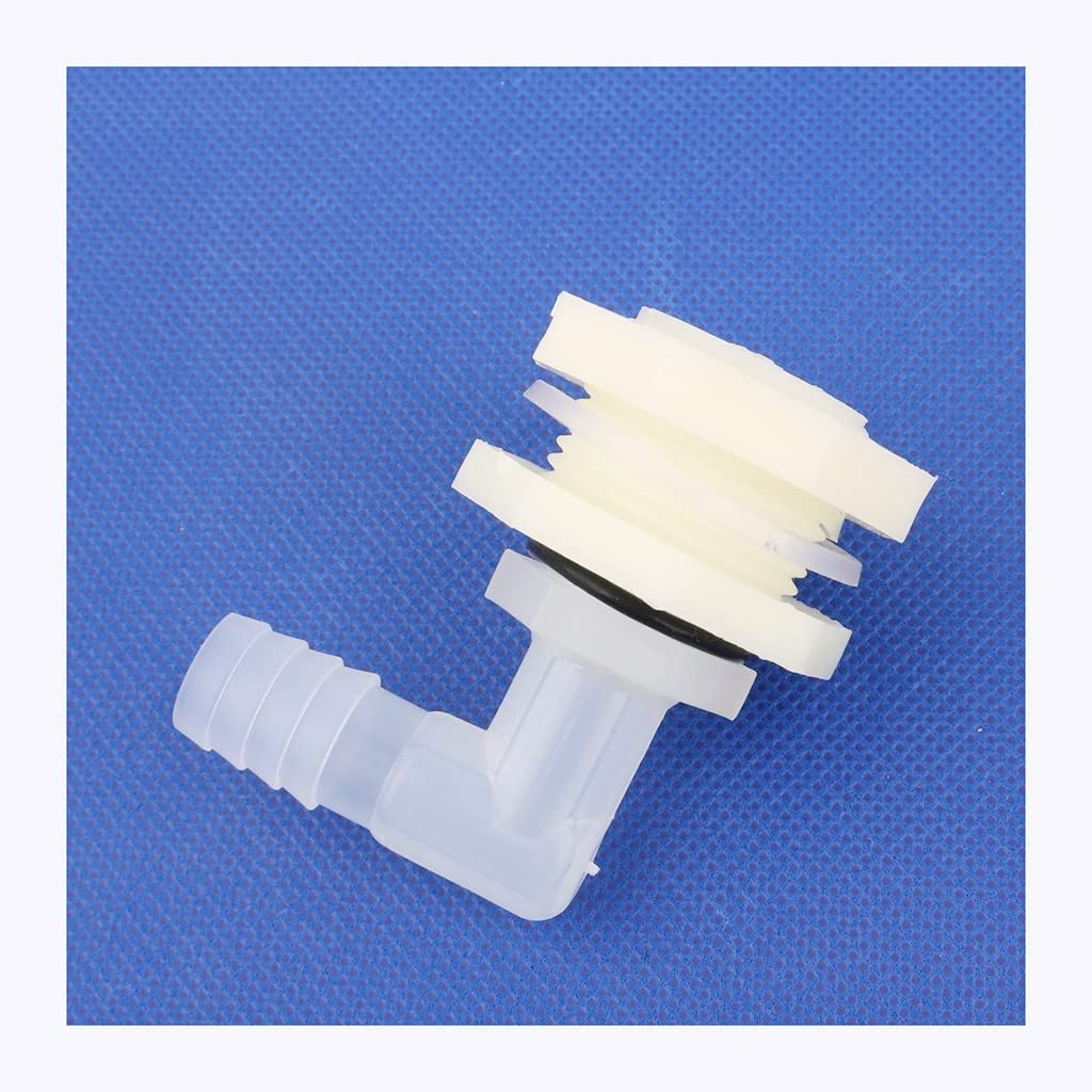 Shiketong One Color 1 Set 1/2 Inch Abs Elbow Water Tank Connector For Aquarium And Garden Irrigation - Durable 90 Degree Adapter(12.7Mm)