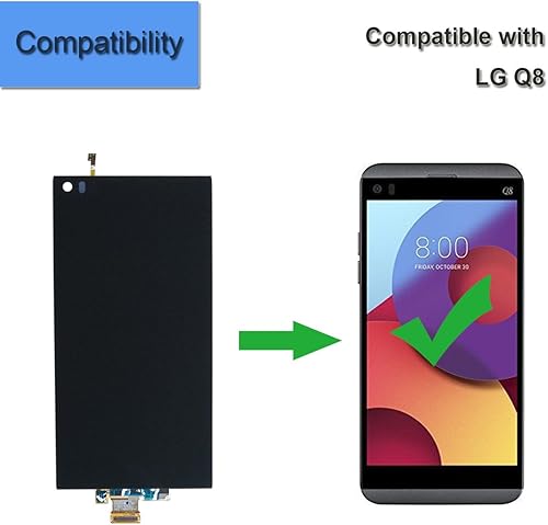 Miniatura 4 de Pantalla táctil LCD de repuesto compatible con LG Q8 H970 Panel frontal + adhesivo + herramientas