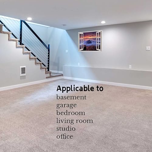 Miniatura 9 de Pegatinas de vista al mar para Pared De Cuarto, marco de ventana, con citas para despegar y pegar, mural de puerta de baño (43.3 pulgadas de ancho x