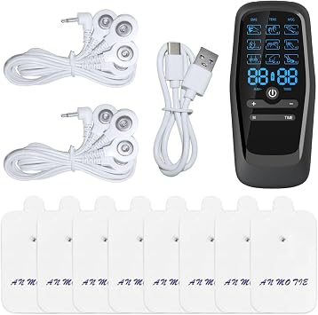 9-in-1 Period Simulator Machine for Men Labour Pain Simulator for Men 9 Modes Electric Massager for Back Sciatica Shoulder Painwith 8 Patches