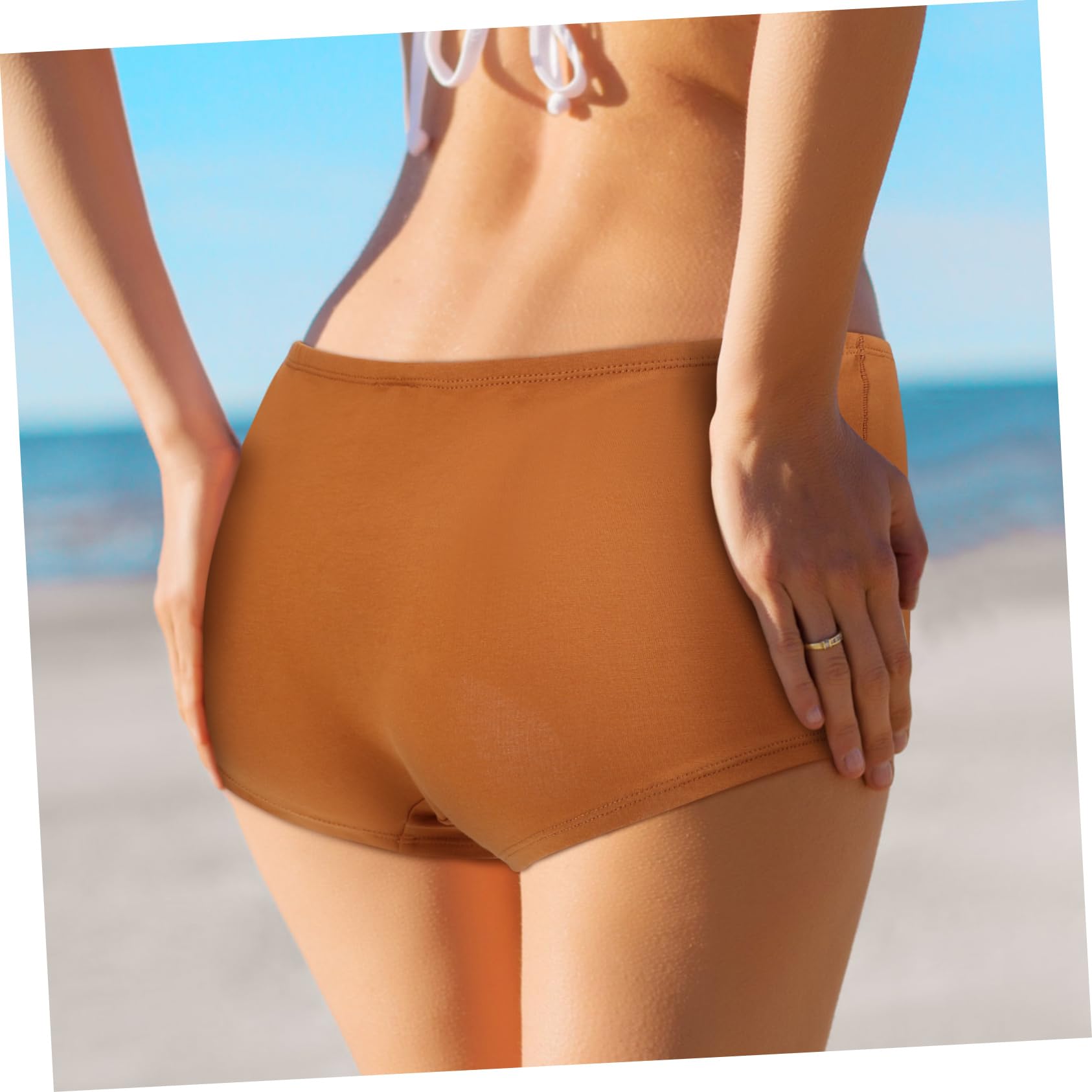 Beaupretty 5piezas Braguillas de Algodón para Mujer Ropa Interior de Cobertura Completa Talla Xxl Unidades Calzoncillos Cómodos para Uso Diario