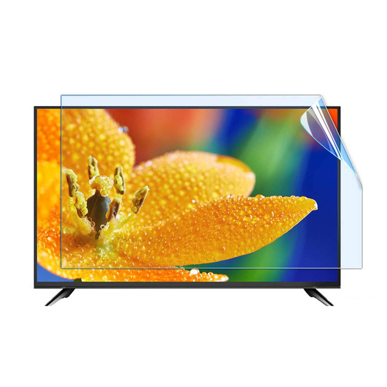 55-Zoll TV-Displayschutz – Extrem Stoßfest Transparent Und Entspiegelt – Matte Anti-Reflex-Folie – Geeignet zur Filterung Von Blaulicht,55” 1211 * 682mm