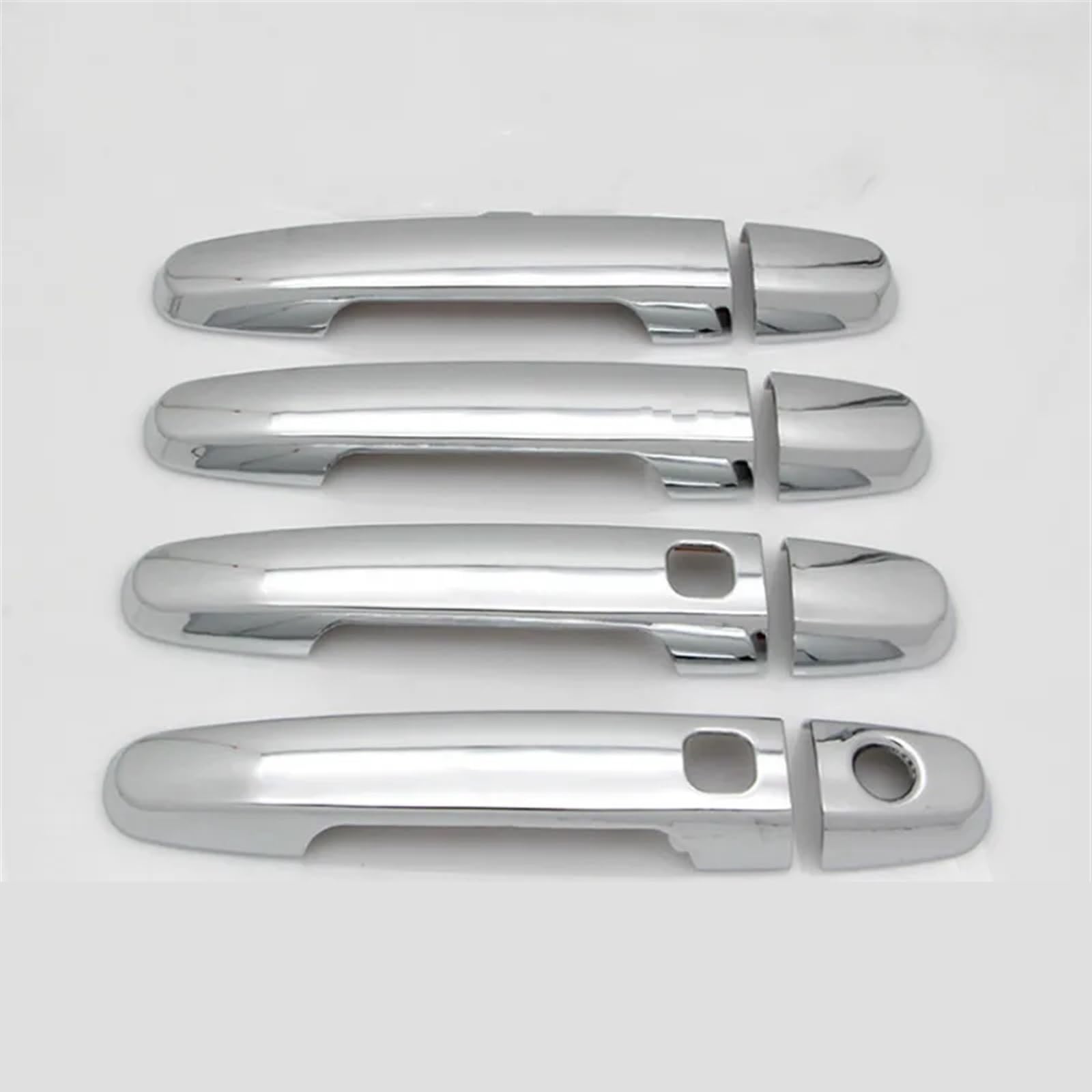 Mrrrvfoex Siver 2 Buttons Door Handle Trim Compatible With Toyota For Fielder 2005 2006 2007 2008 2009 2010 2011 2012 2013 Car Exterior Door Handle Decoration Shell(Siver 2 Buttons)