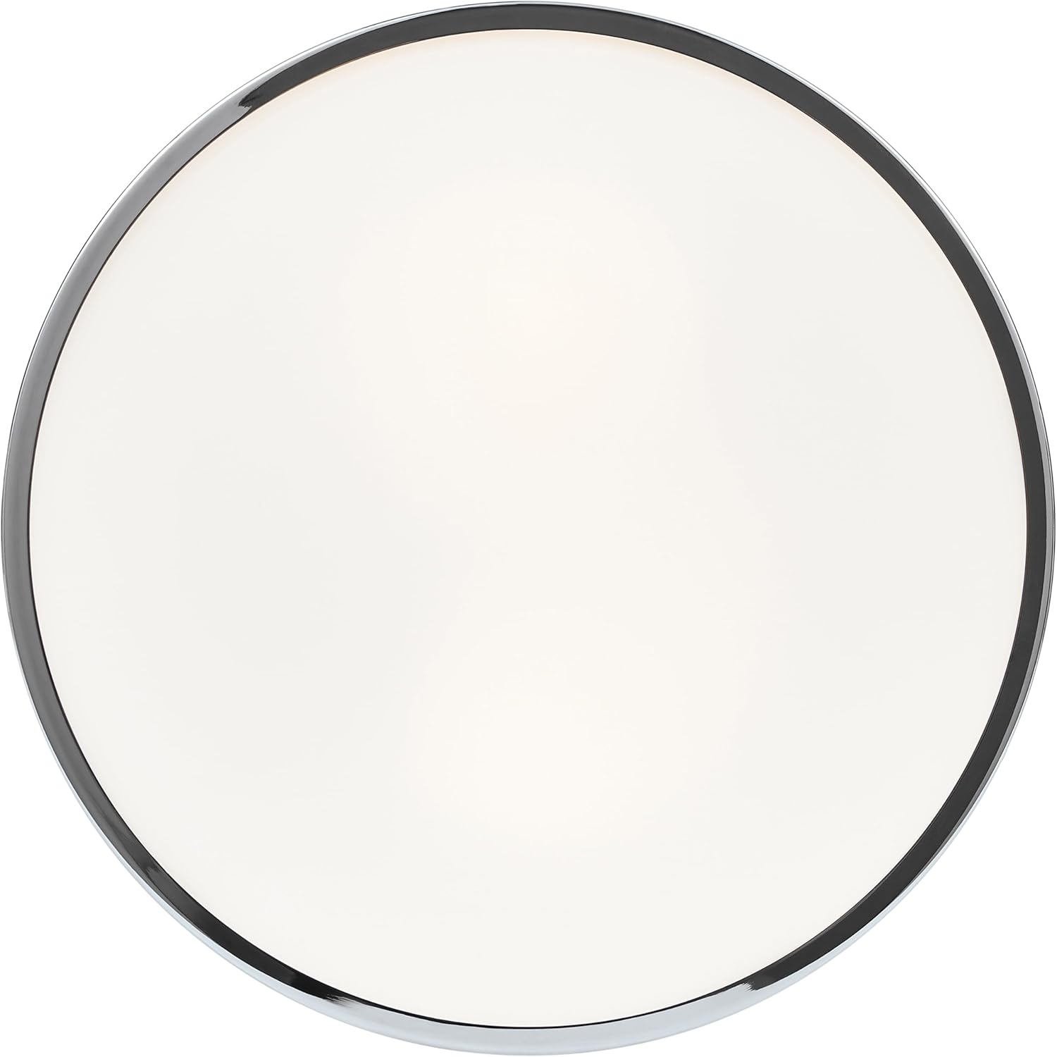 Aero - 2-Light 13"dia Flush Mount - Chrome Finish - Opal Glass Shade