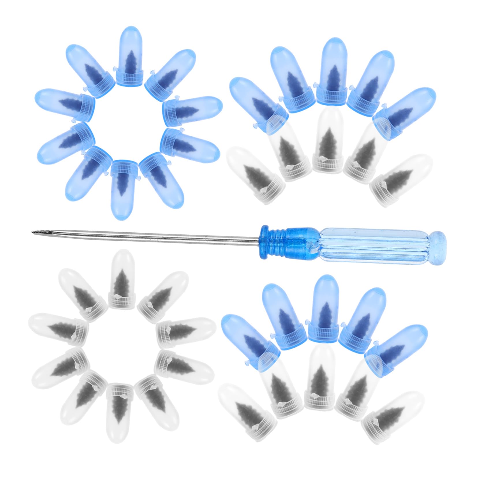 HAPINARY 1set Tire Repair Rubber Nails Kit Compact Portable Tire Repair Screws for Cars Motorcycles for Various Rubber Plugs