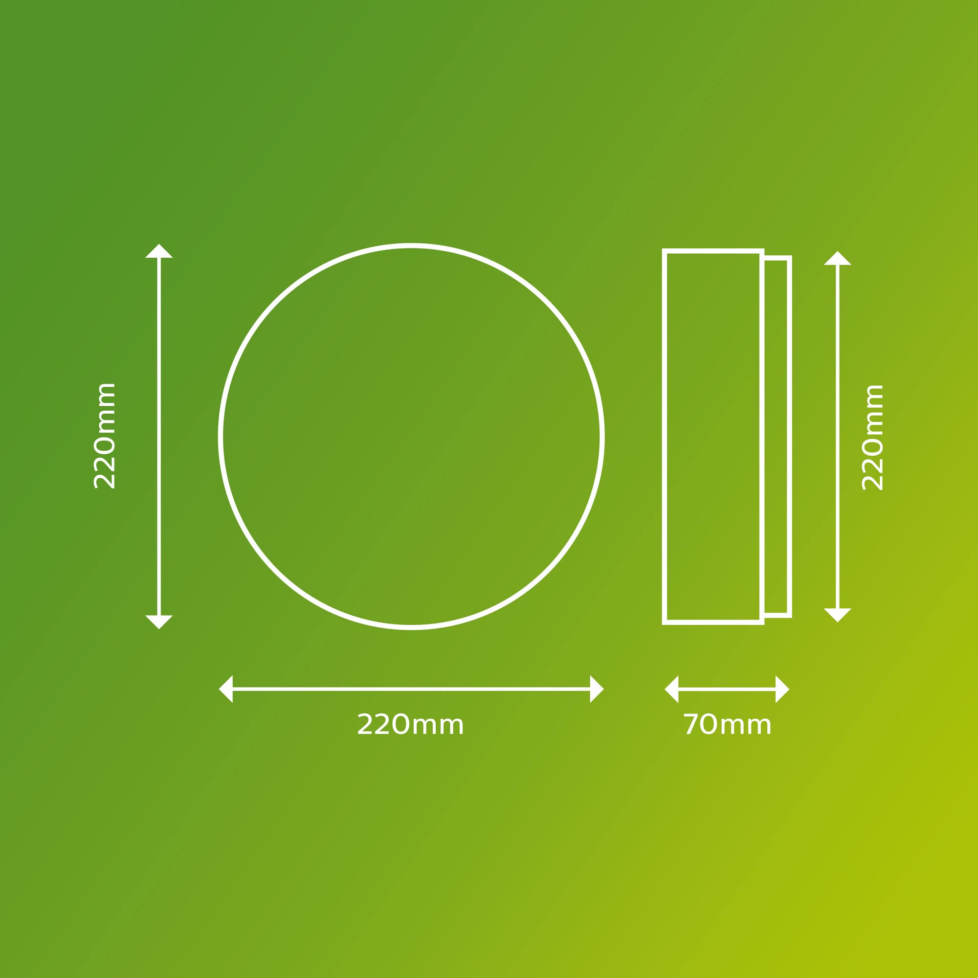 PHILIPS Plafonnier LED Doris 6 W [Blanc chaud] Résistant à l'eau IP54 pour éclairage de jardin, terrasse et terrasse
