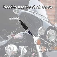 Vista 2 de KIWI MASTER Deflectores de aire de carenado para Harley Touring ElectraStreetTri Glide 1996-2013, accesorios de alas laterales para parabrisas