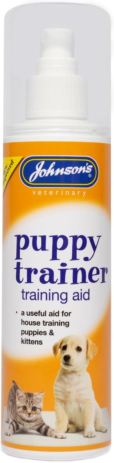 Johnsons Puppy & Kitten House Training Spray 150ml - Training Aid for Puppies, Kittens & Rabbits
