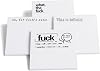 Funny Sticky Note What The Fck Sticky Notepad, Oh, for Fucks Sake Novelty Notepads, Funny Sassy Rude Desk Accessory Gifts for Friends, Co-Workers, Boss 4 PCs