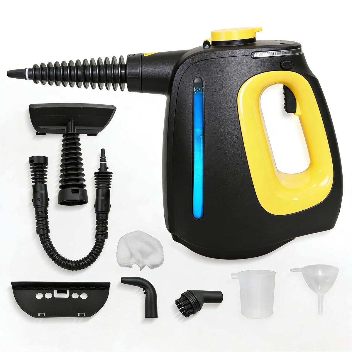 Steam Cleaner Pressurized Handheld Steam Cleaner for Home 1350W with 10-Piece Accessory Set 530ML Large Capacity Natural Multipurpose