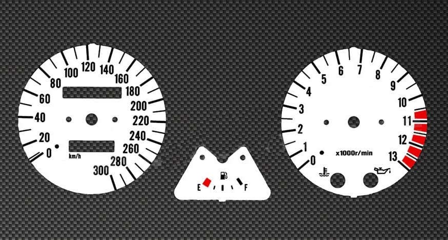 Compteur de vitesse Kawasaki ZRX1100 cadran tachymètre blanc contre affichage jauni