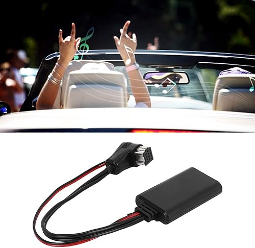 Miniatura 3 de Adaptador Bluetooth para automóvil, adaptador AUX Bluetooth ABS negro para audio para automóvil, módulo estéreo de enchufe de repuesto, adaptador