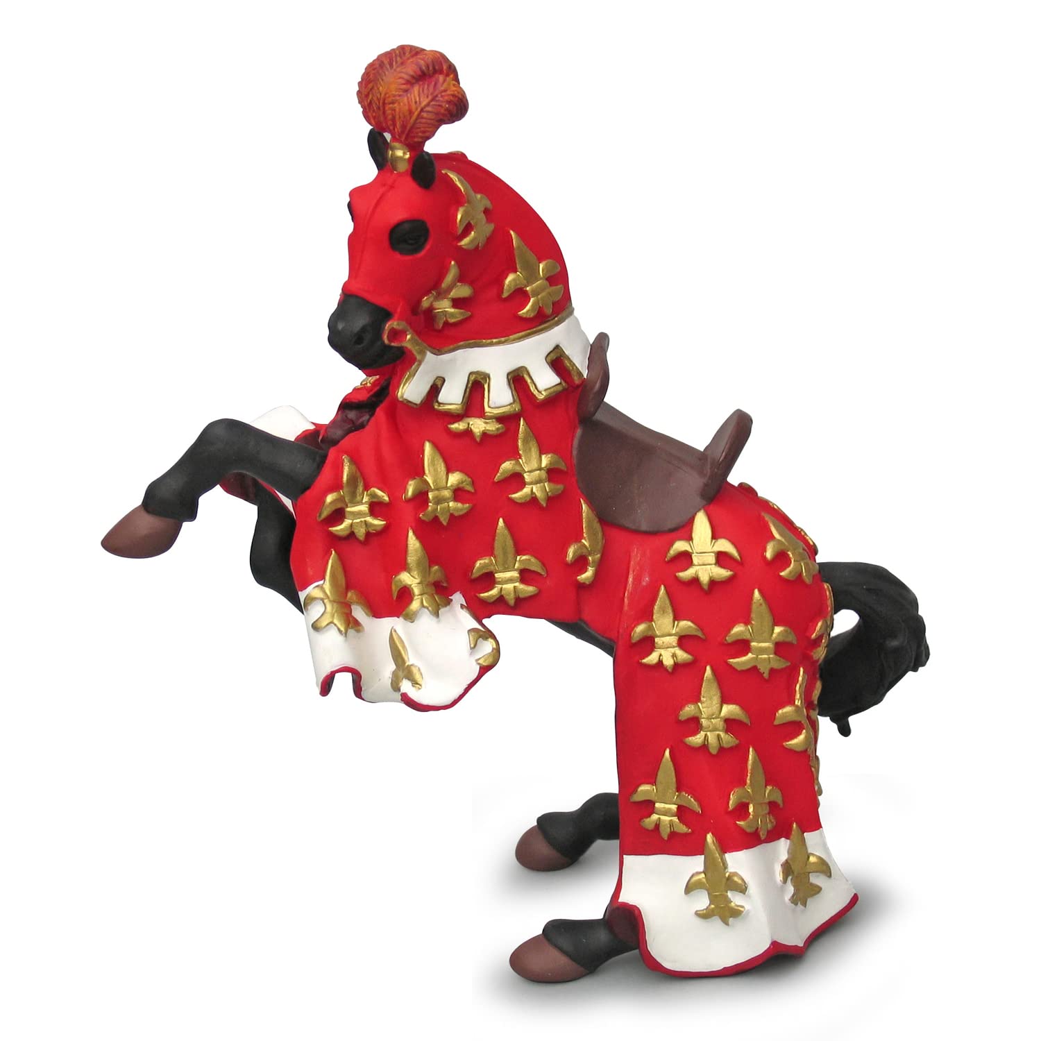 Papo - Realistic Horse Of Red Prince Philippe Figure - Ages 3+ - Fantasy & Medieval Collection - Creative Play Knights Adventure - Gift Idea Toy for Girls and Boys