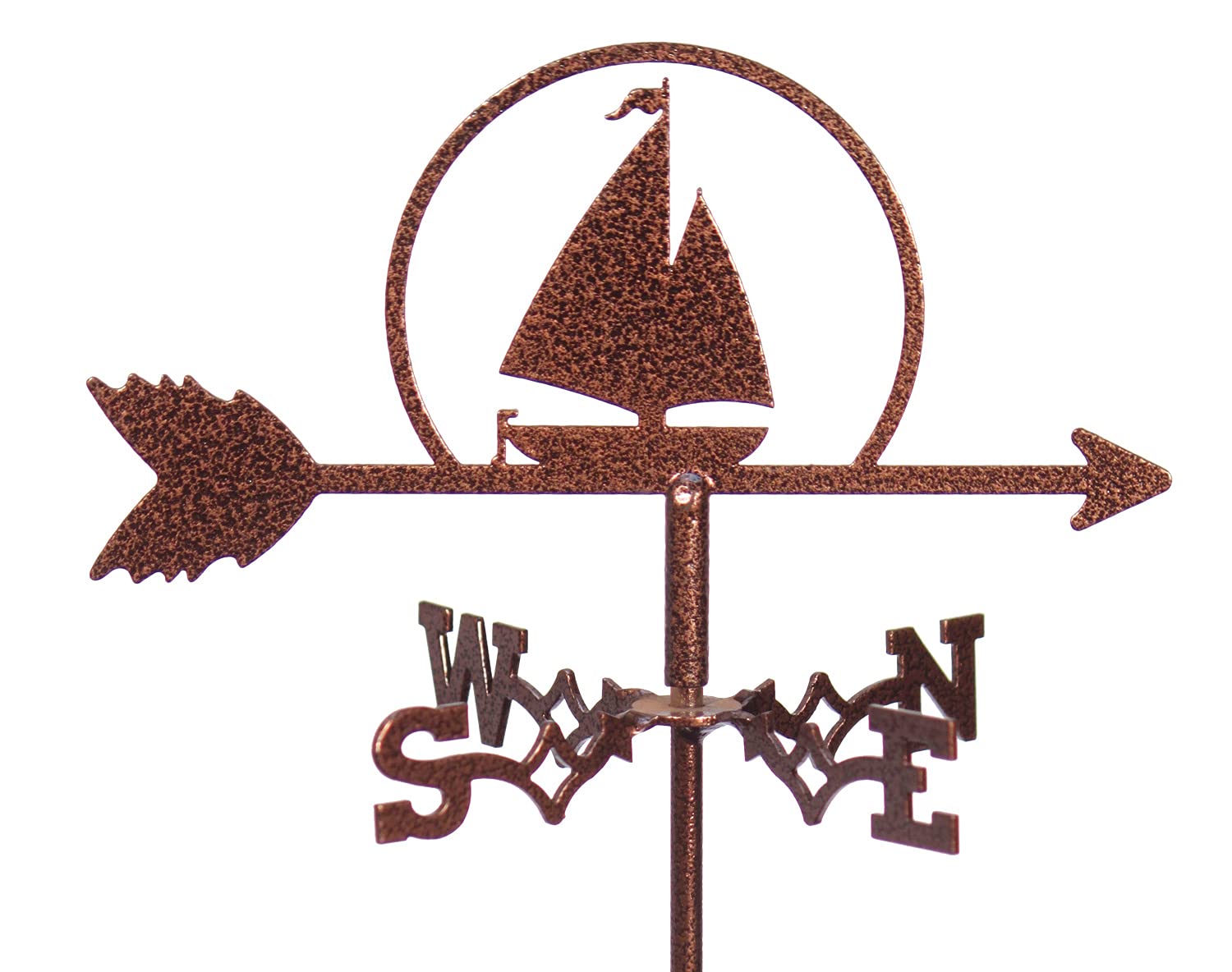 SWEN Products Sailboat Mini Flower Pot Weathervane