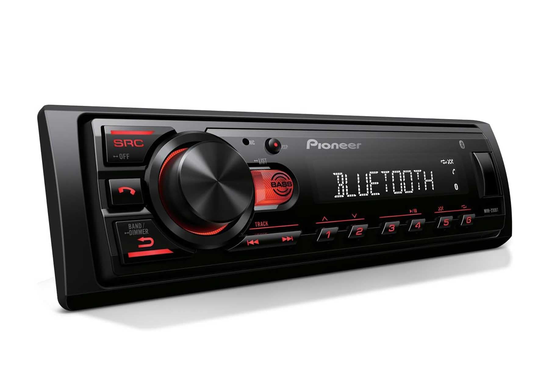 Pioneer MVH-​S230BT - Autoradio Bluetooth con ingressi USB, connettività smartphone, vivavoce