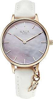 Titan Raga Showstopper 2.0 Quartz Purple MOP Dial Watch for Women-95274WL03