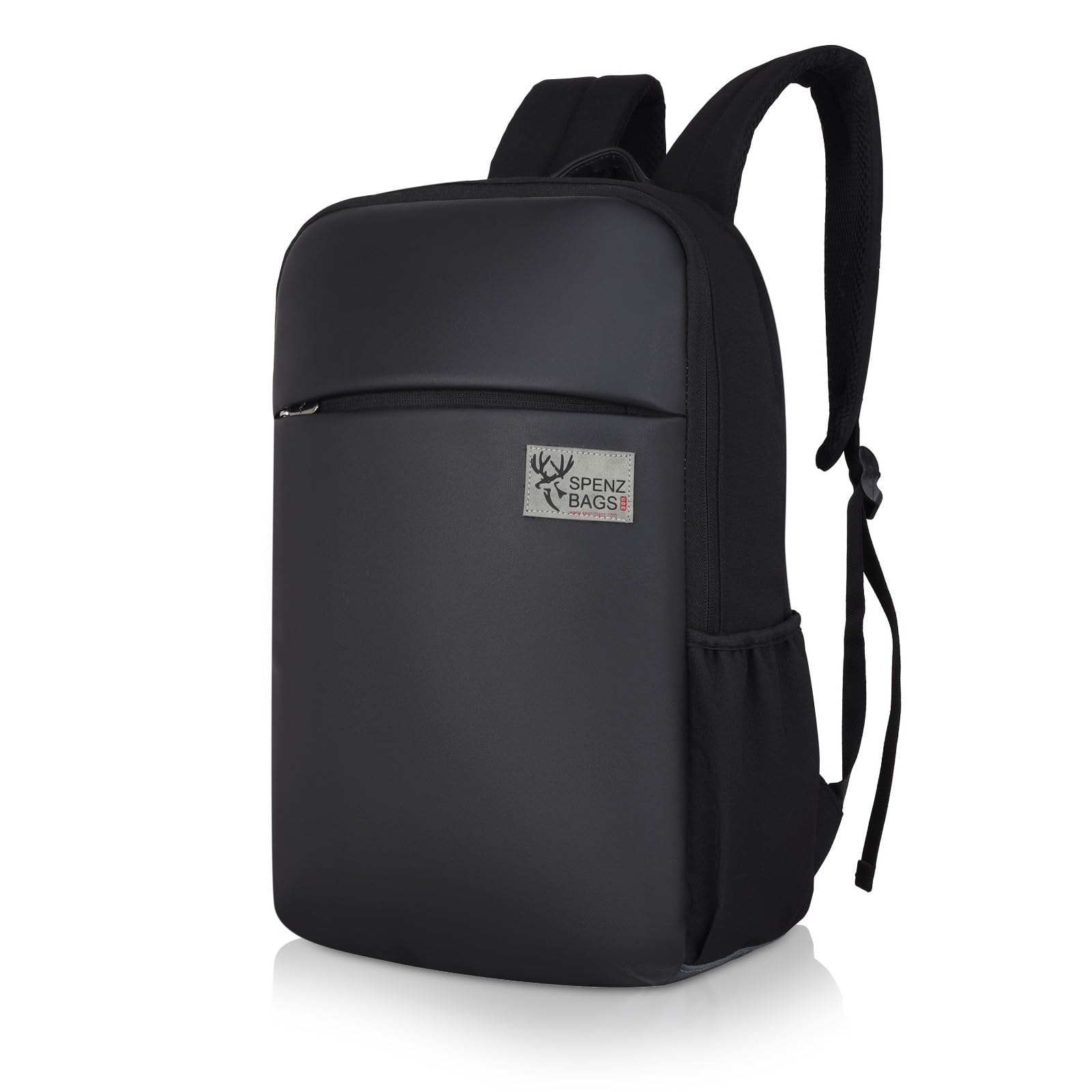 SPENZ BAGS Travel Laptop Backpack for Womens & Men|Carry On Bag, College & School Students Bookbag With Raincover (Medium Size) (SB-FirstBlack) (B0C3RLGGVZ) Amazon Price History, Amazon Price Tracker