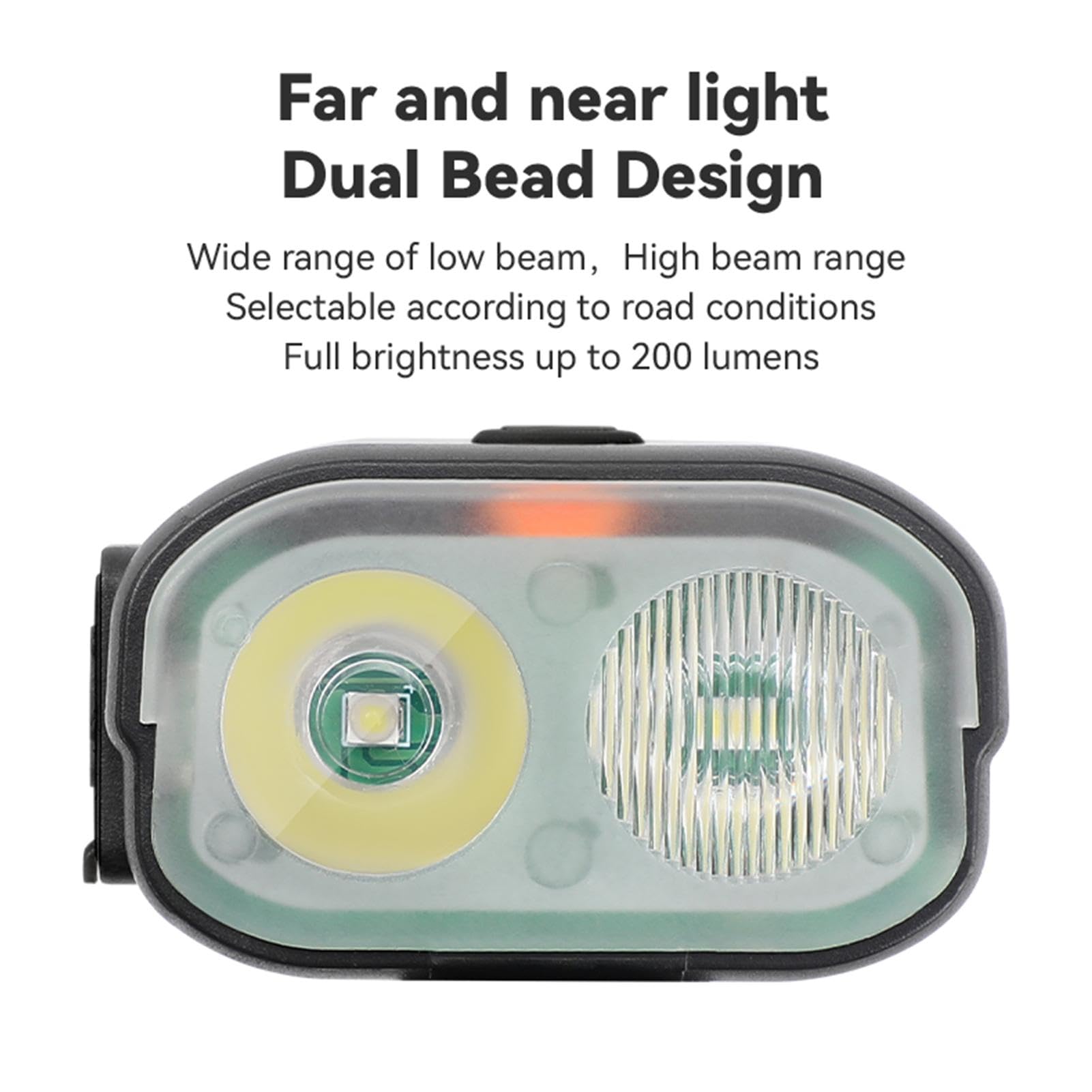 Faro anteriore a LED per guida notturna, con connettore a 3 pin, 12 V, 24 V, 36 V, 48 V, impermeabile, ultra luminoso, luce di sicurezza per bici elettrica, montaggio sulla forcella