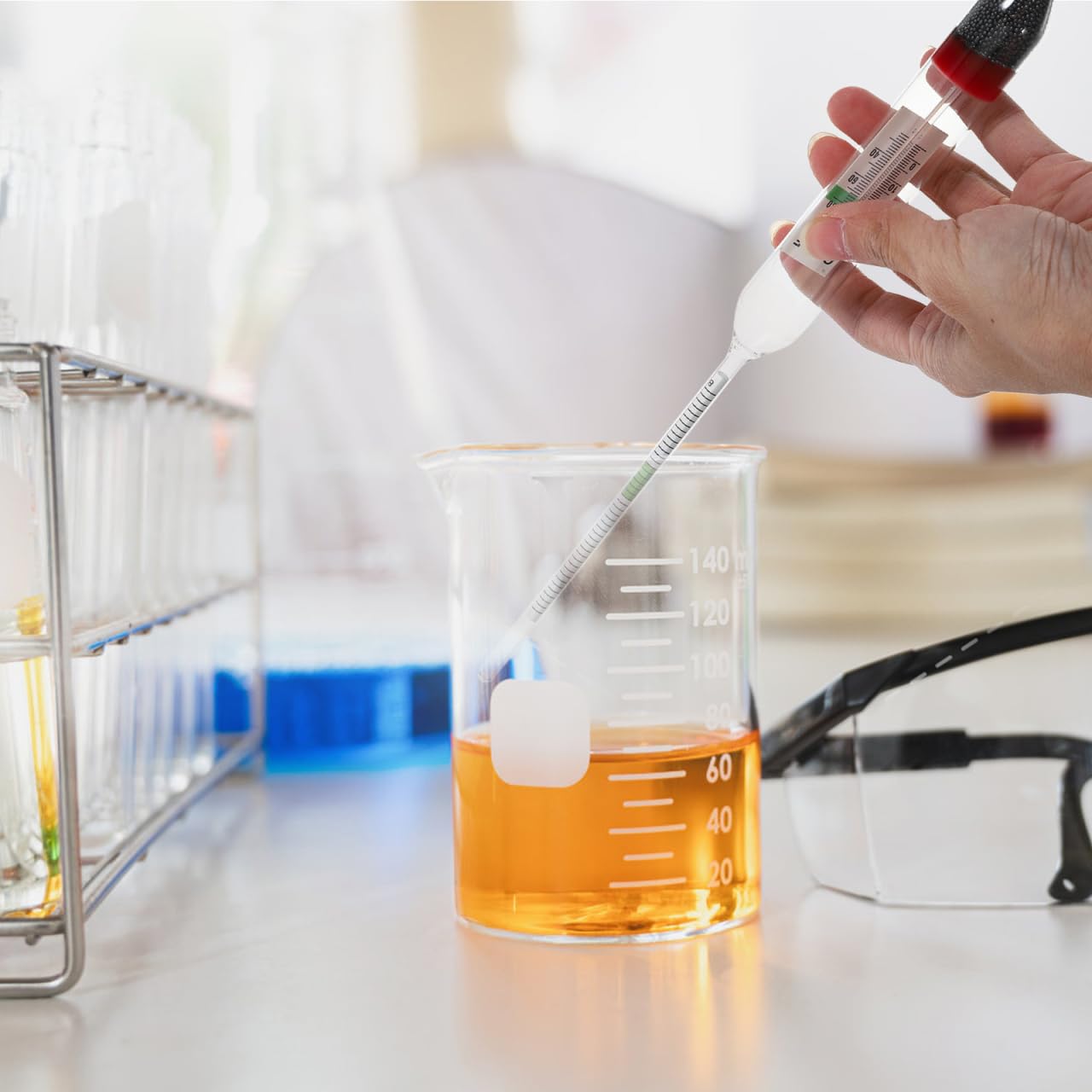 Ciieeo Salzgehalt Hydrometer für Aquarien Präzises Salzwassergravimeter zur Genauen Messung Des Salzgehalts Meerwasser Aquarien für Aquakulturen zur Optimalen Wasserqualität