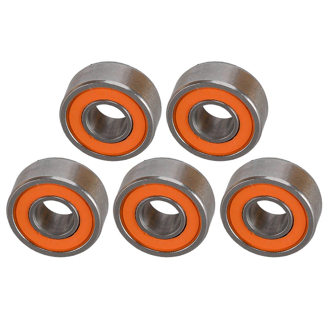 10 Pieces SMR104C 2RS 4x10x4mm Roulement pour Moulinet de Pêche Hybride Céramique INOX Orange Joint ABEC-7