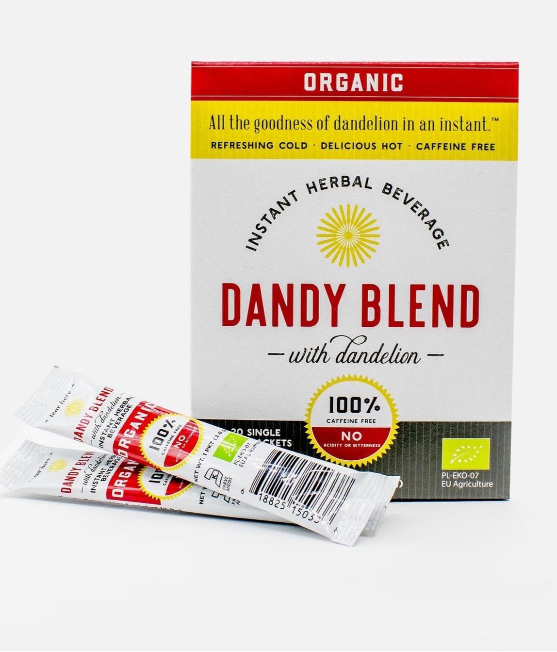 156 Cup Bag of Organic Dandy Blend Instant Herbal Beverage with Dandelion, 11 oz. (312g) Bag
