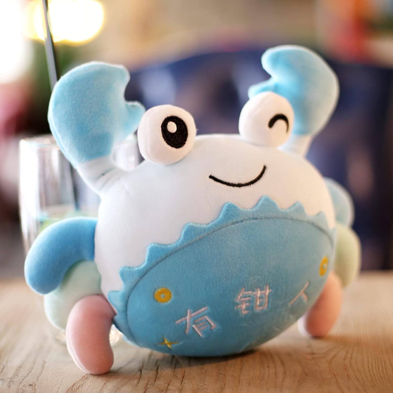 カニ抱き枕 かにぬいぐるみ 高級品 腰枕 キャラクター 可愛い 癒し系 子供 恋人 誕生日 バレンタインデー プレゼント ぬいぐるみ もこもこ 子供用 部屋飾り 添い寝まくら 大きい 青い 40 32cm クッション 動物抱き枕 小さい 蟹 抱きまくら 癒し