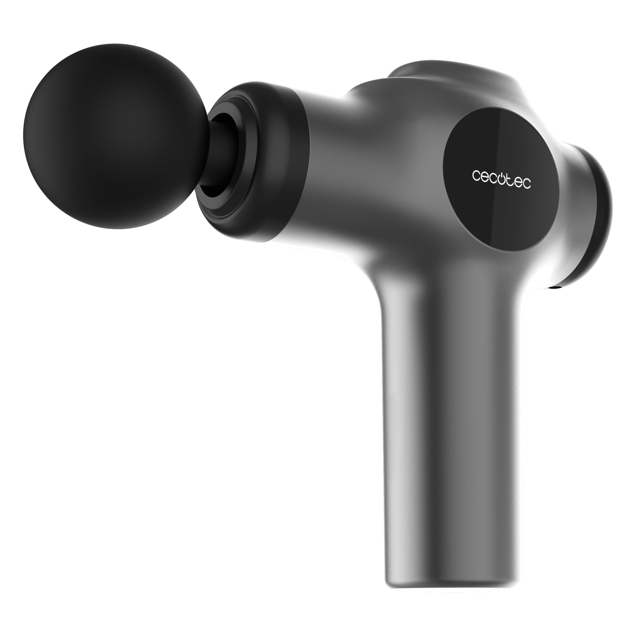 Cecotec Pistola de Masaje Muscular con 4 Cabezales SkinCare Massage Gun. 99 Niveles de Intensidad, Diseño Ligero y Compacto, Uso Sencillo e Intuitivo, Cargador Tipo C, Estuche Almacenamiento