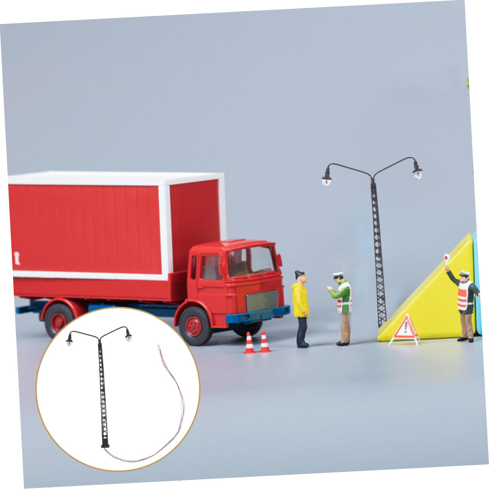 Kleiner Eisenbahn Signallichtmodell 2 Stück für Sandtisch Dekoration