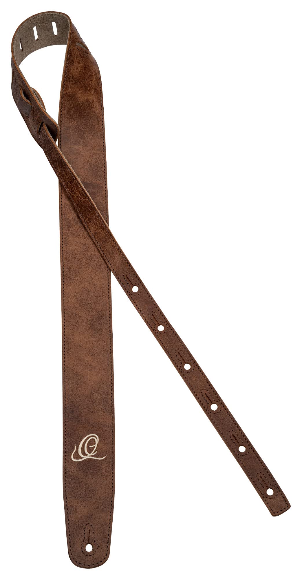 Ortega Guitars Adjustable Guitar Strap, Acoustic Guitar / Bass, Electric Guitar / Bass, Suede Series, Suede Leather - Image 2