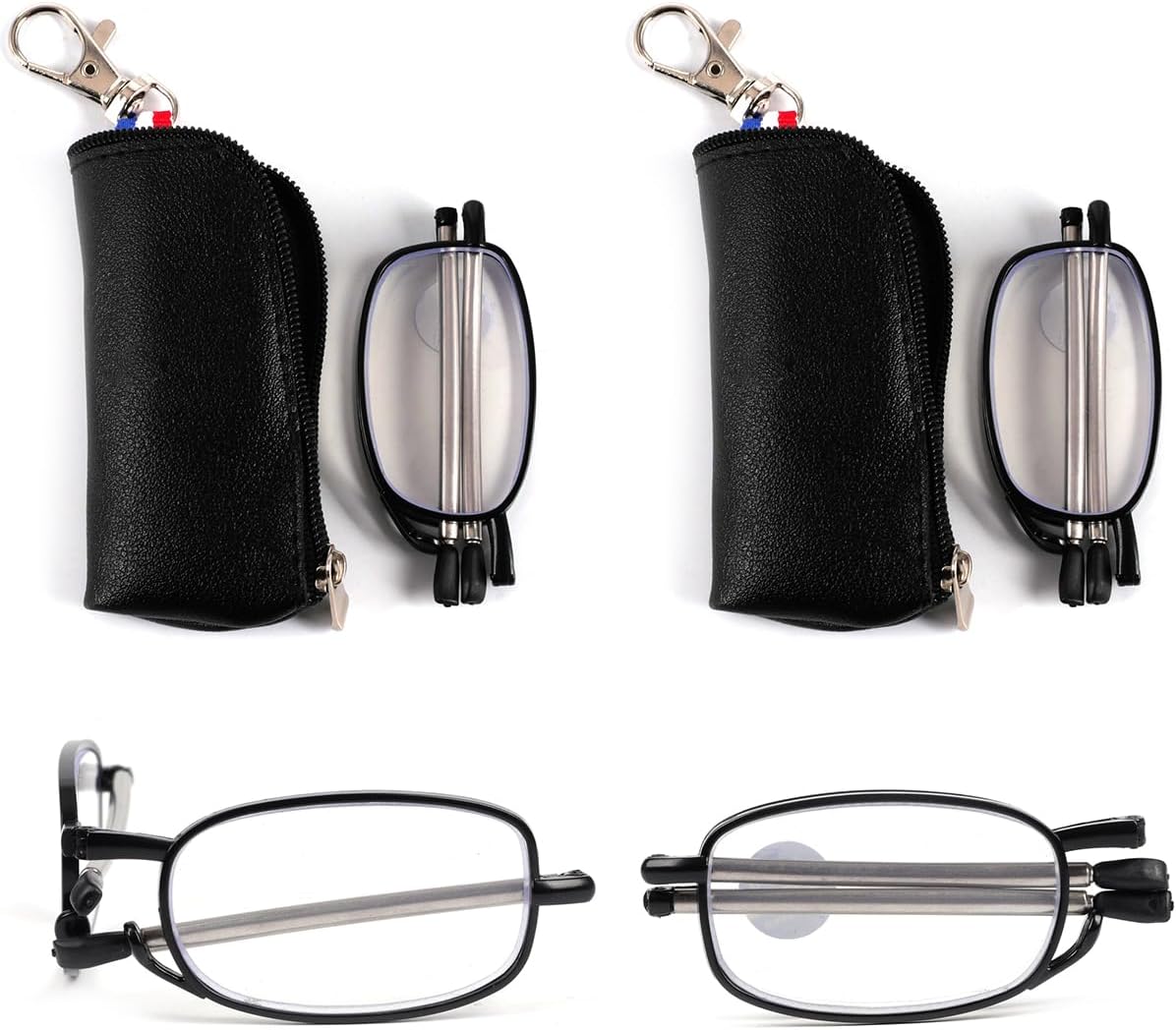 Folding Reading Glasses with Keychain, Keychain Bags