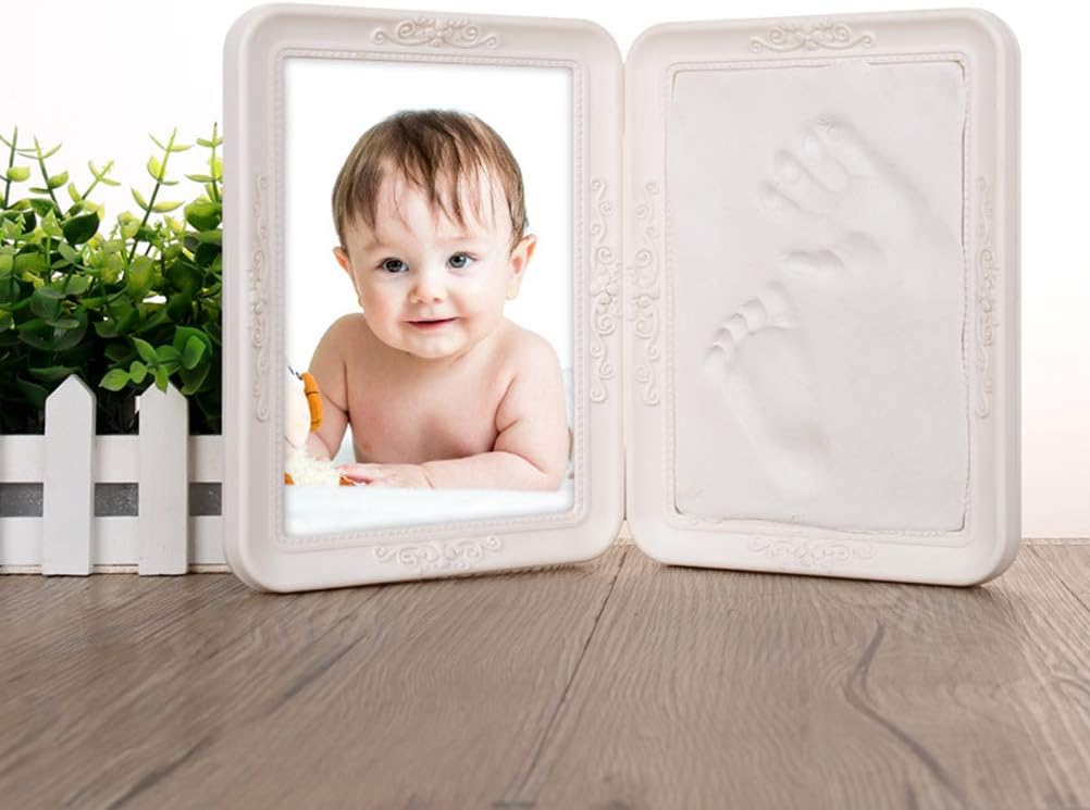 Amazon Co Jp Winomo ベビーフレーム 手形 足形 フォトフレーム 折りたたみ式 手形足形写真立て 無毒で安全 赤ちゃん 出産祝い 内祝い ベビー記念品 装飾 ベビー マタニティ