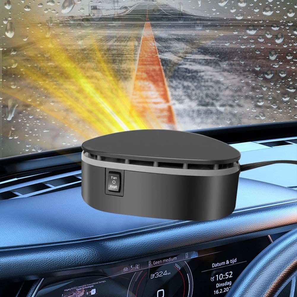 Car Defroster 2 in 1 Cooling and Heating Auto Windshield Defroster Clear Vision Dual Use Car Heater Fast Defrosting and Cooling