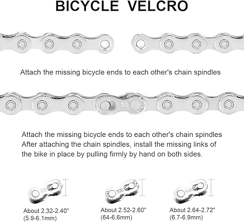 Miniatura 6 de Ryaco Juego de herramientas de cadena de bicicleta, alicates de eslabones de bicicleta, cortador de cadena, pinza de inspección de cadena incluida