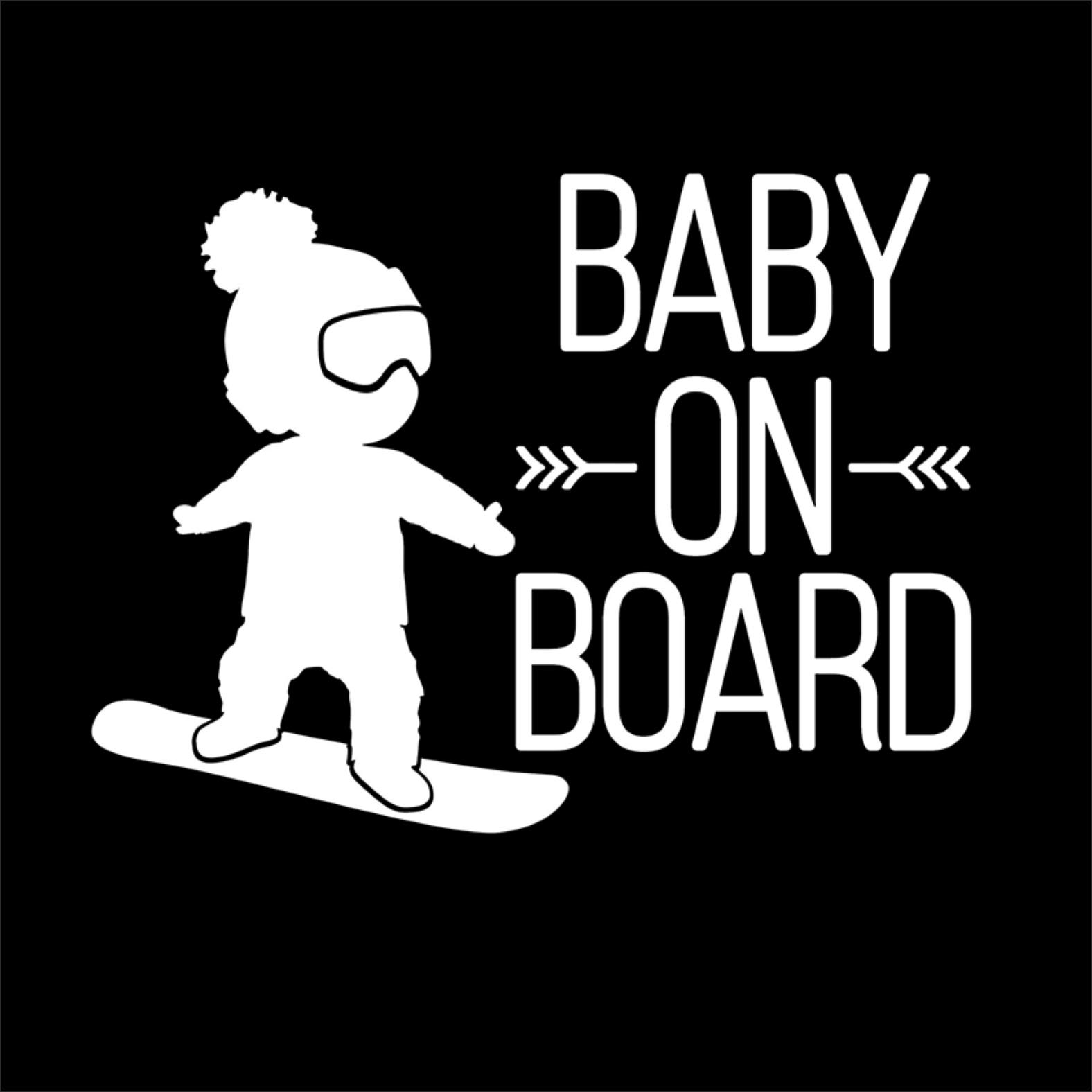 Pegatina Bebe A Bordo Coche Mural Stickers Pegatina De Bebe A Bordo  Snowboard – Niño A Bordo – Niña A Bordo – Apto Para Coche – Moto Y  Ordenador – – Pegatina – –, image size:1576x1576