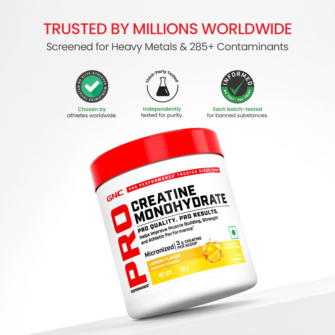 GNC Creatine Monohydrate PRO Performance Powder | 3g, Micronized | 100g — Amazon image 6