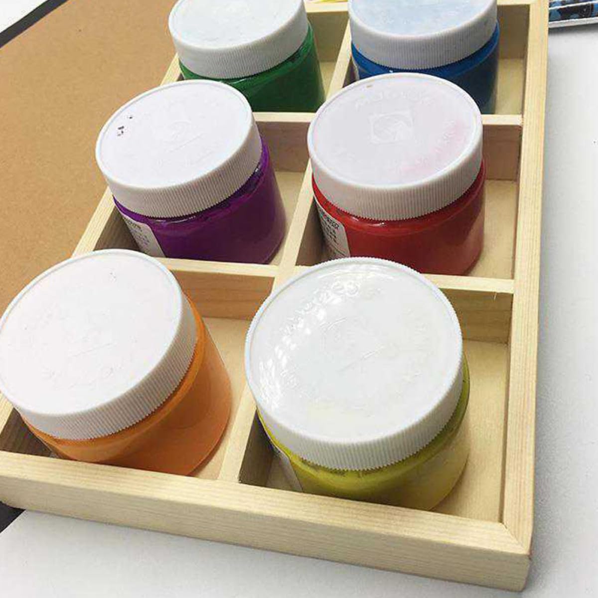 jojofuny 3 Set Scatola Multifunzionale Per Contenitore Portatile Per Materiali Artistici Facile Pratico Per Viaggi 2 Pezzi * 3