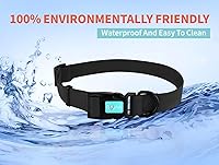 Vista 2 de Collares de perro impermeables, collares de goma antiolor, duraderos, ajustables para perros pequeños, medianos y grandes, collares fáciles