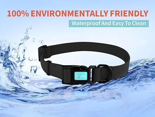 Miniatura 2 de Collares de perro impermeables, collares de goma antiolor, duraderos, ajustables, para perros pequeños, medianos y grandes, collares fáciles de