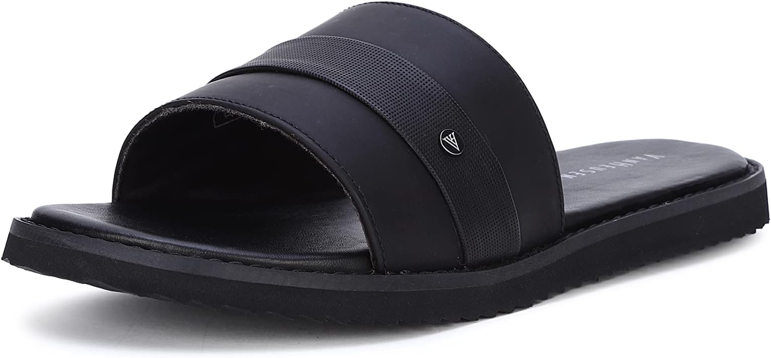 Van HeusenMen's Black Sliders