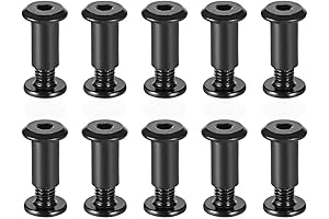Mailboxes Door Screws: Uxcell Black Carbon Screw Posts for Leather Fastener