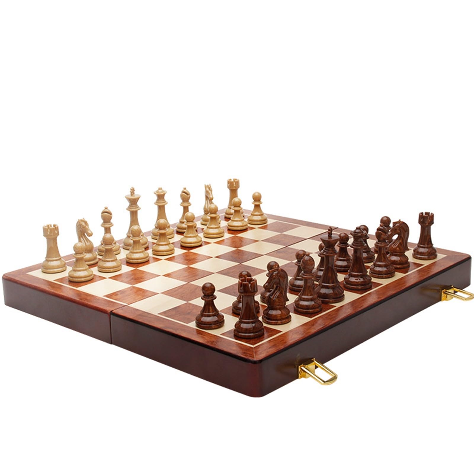 Grand Jeu d'échecs Pliant 2 en 1 Imitation Acrylique échecs