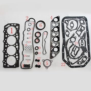 YL New for Mitsubishi Pajero L200 L300 4D56 4D56T 8V Engine Parts Engine Rebuild Kits Full Set Engine Gasket MD997233