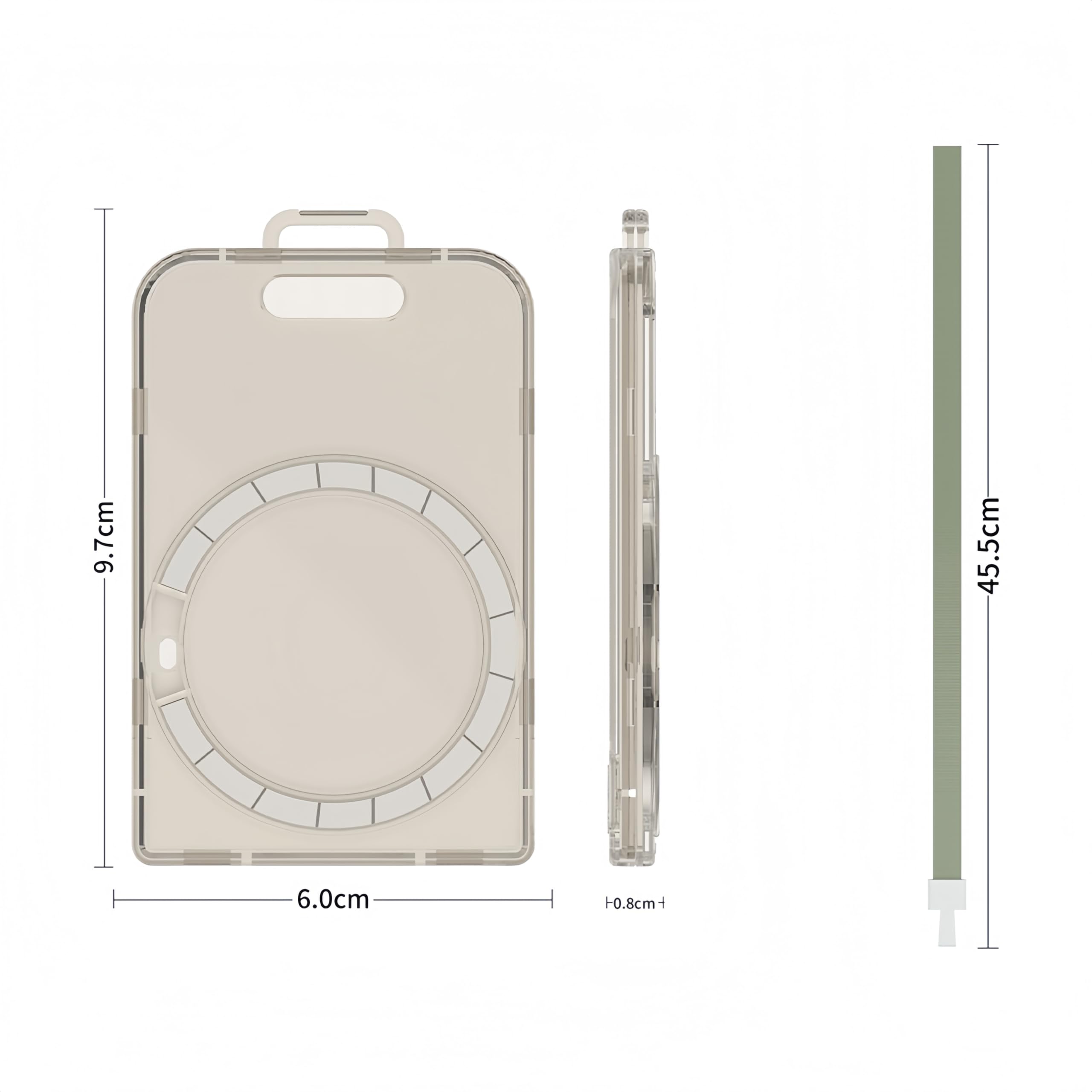 Étui de protection magnétique compatible Plaud Note Plaud Note Pro 2025, coque polycarbonate transparent étanche antichoc noir