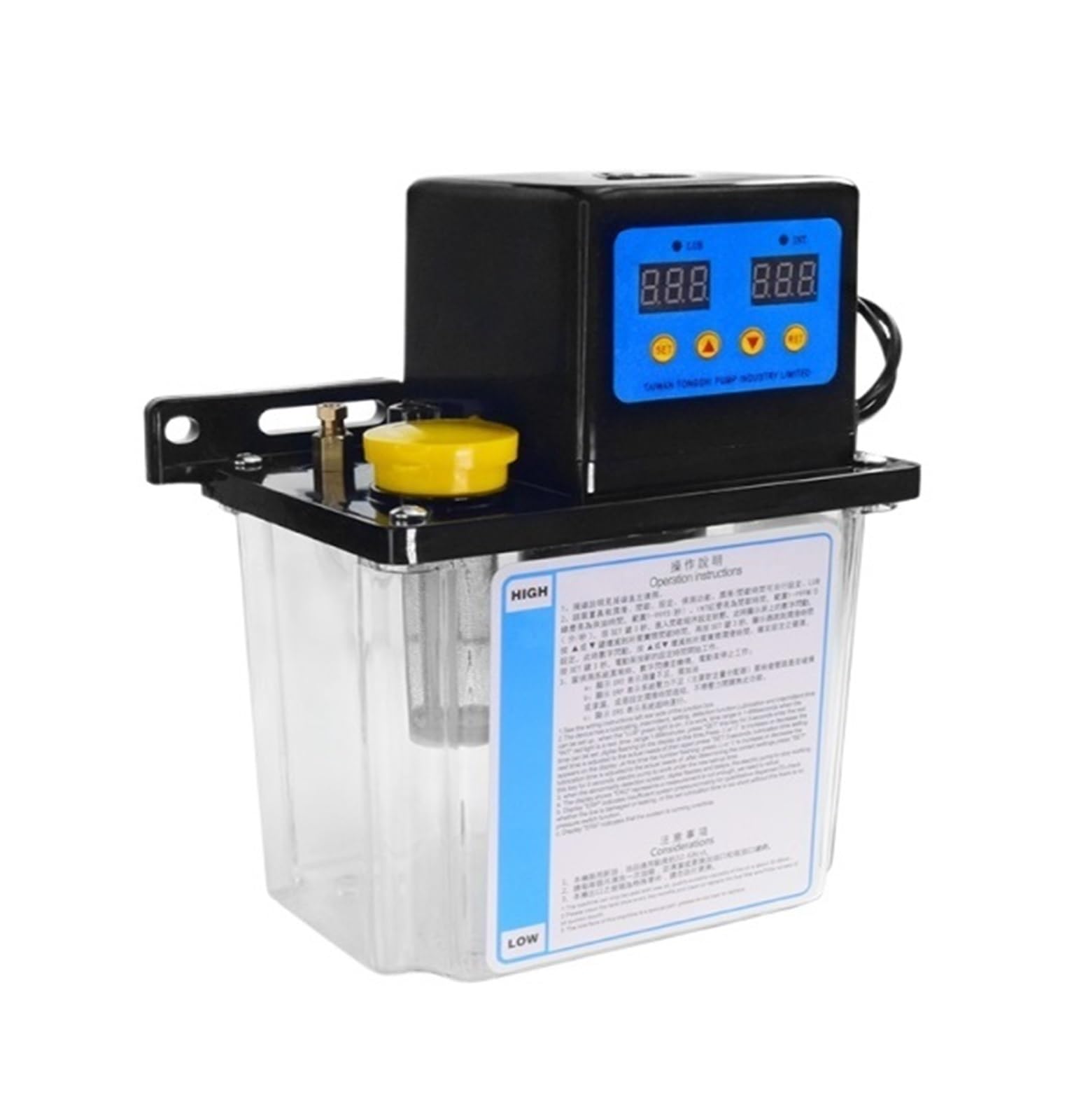 Pompa automatica CNC per olio lubrificante Kit pompa da 2 litri 220 V Olio automatico CNC Grasso elettromagnetico(1L Kit 6mm)