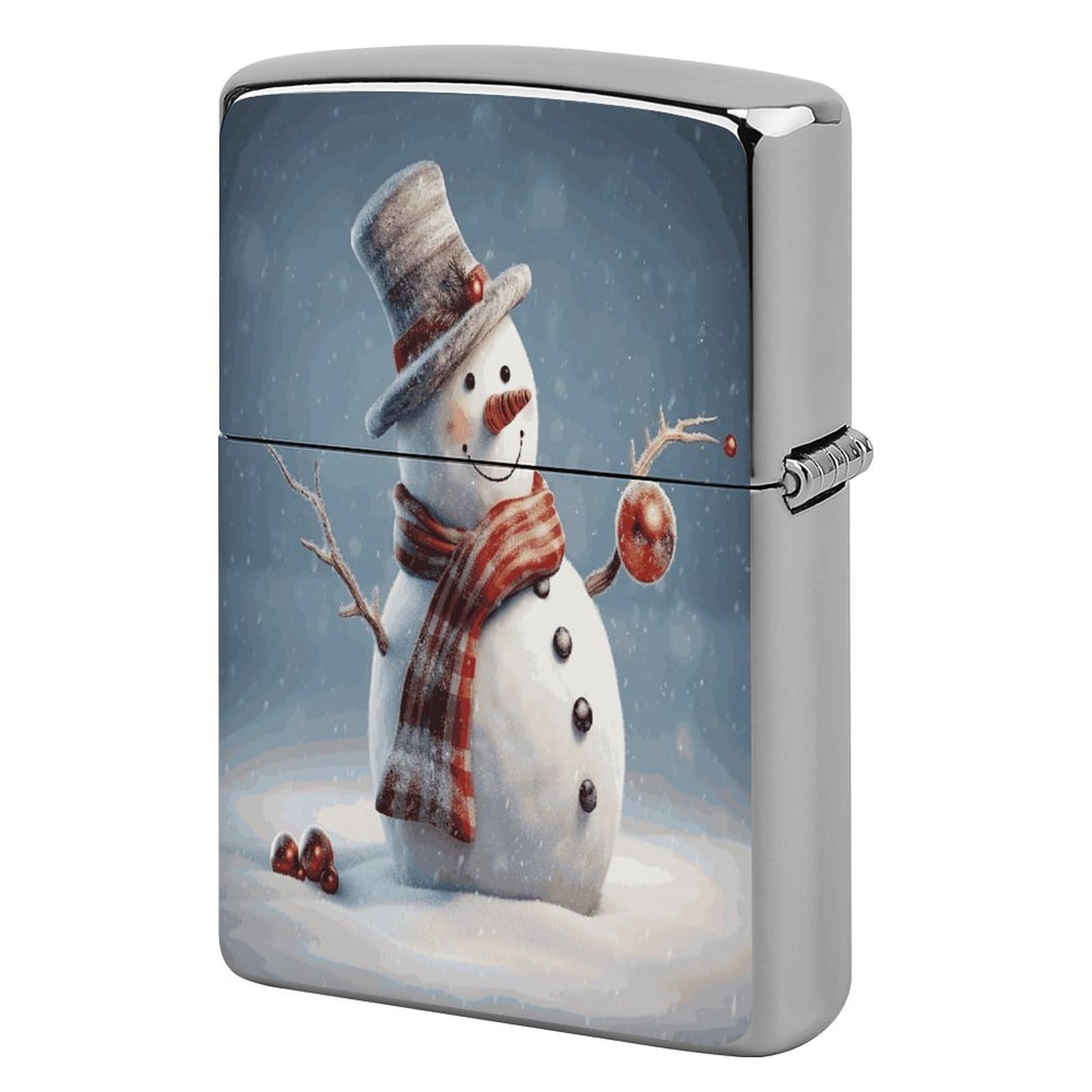 Fekiloot Style Funny Christmas Snowman Lighter Case Cover Lighter Holder