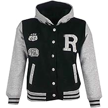 B.B R Fashion NYC / FOX Baadjie Varsity Baseball Style Coat Long Sleeves New Casual Fashion Girls Boys Age 2 -13 jaar